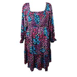 🌸 Terra & Sky Plus Size Square Neck Peasant Maxi Dress 🌸